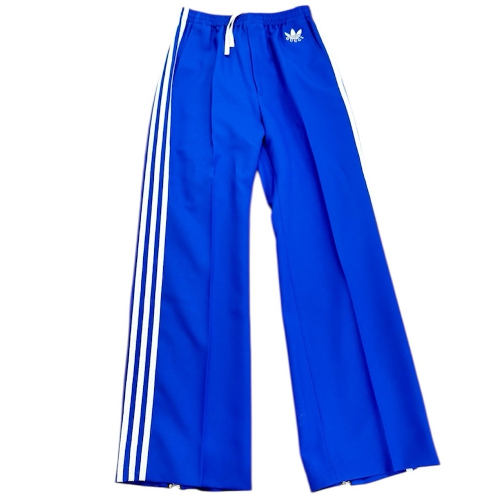 Gucci x Adidas Women's Blue Track Pants , size 38 NWT - Picture 4 of 9